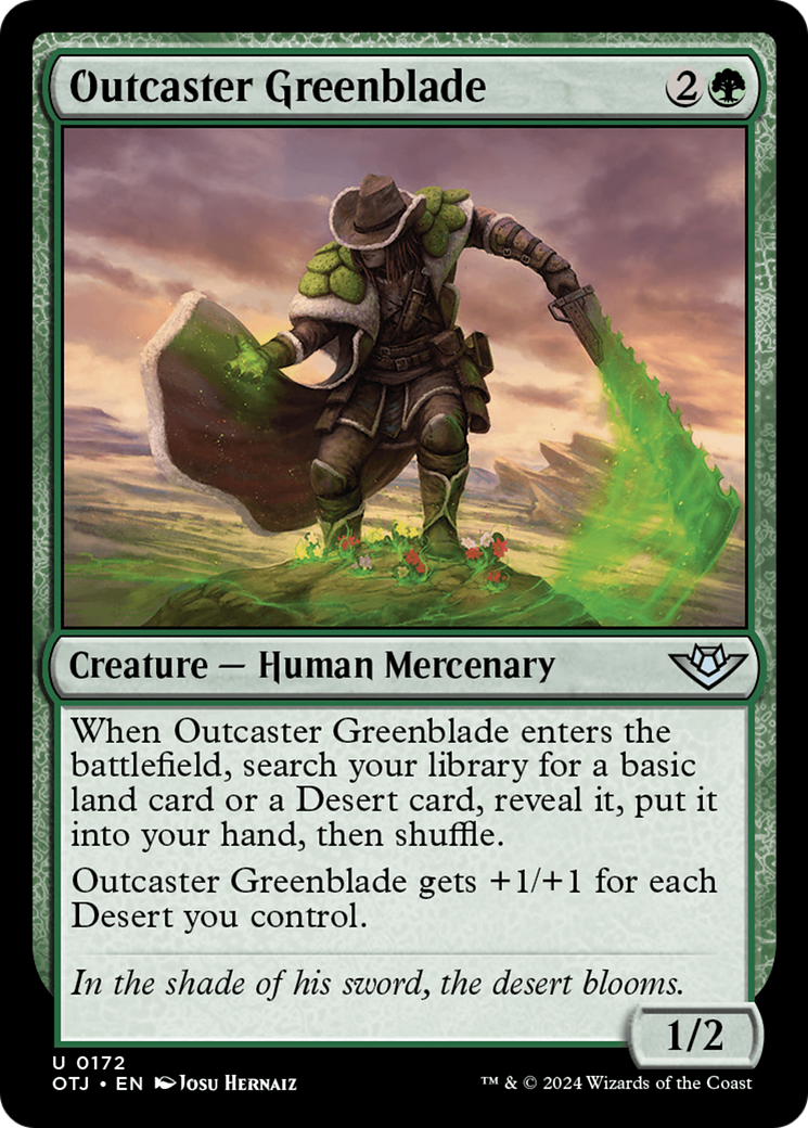 Outcaster Greenblade (OTJ) 172 - WZRD TCG