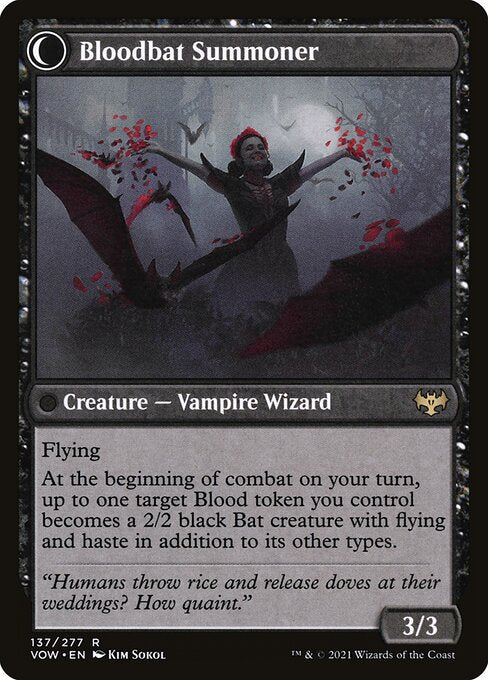Voldaren Bloodcaster // Bloodbat Summoner (Back)