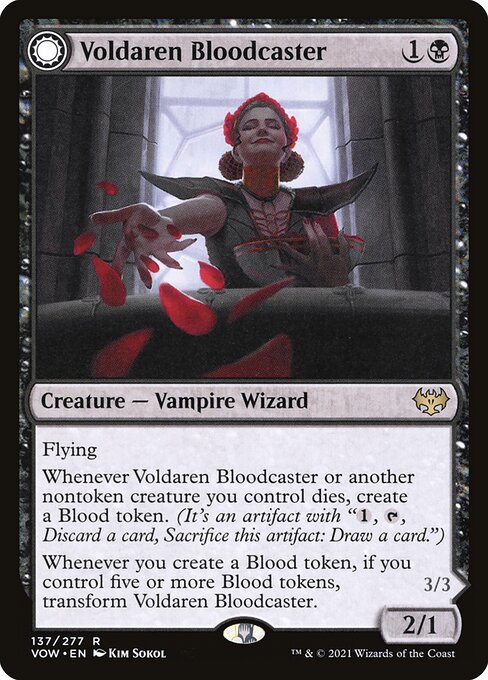 Voldaren Bloodcaster // Bloodbat Summoner front