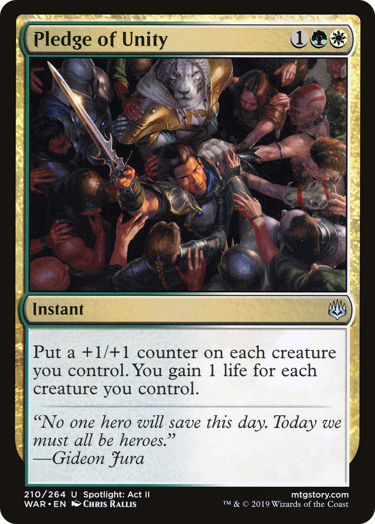 Pledge of Unity (WAR) 210