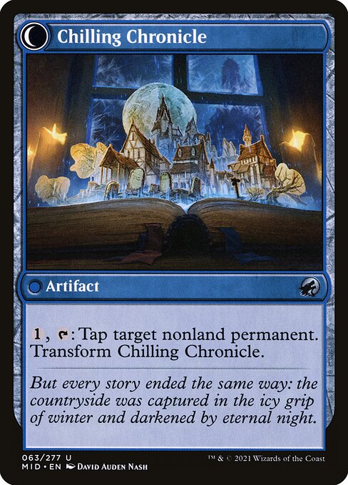 Mysterious Tome // Chilling Chronicle (Innistrad: Midnight Hunt 63) - WZRD TCG