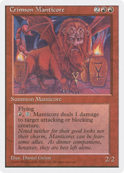 Crimson Manticore (4ED) 183 - WZRD TCG