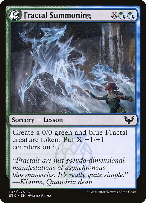 Fractal Summoning (Strixhaven: School of Mages 187) - WZRD TCG