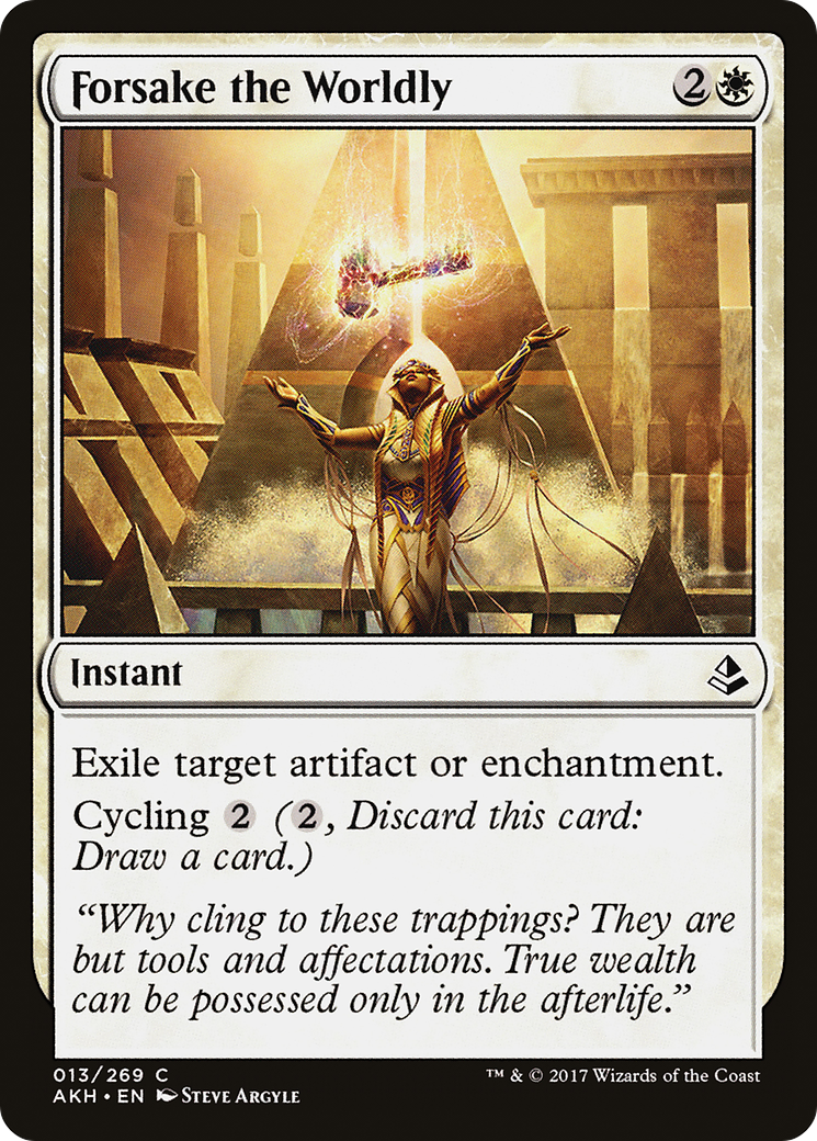 Forsake the Worldly (AKH) 13 - WZRD TCG
