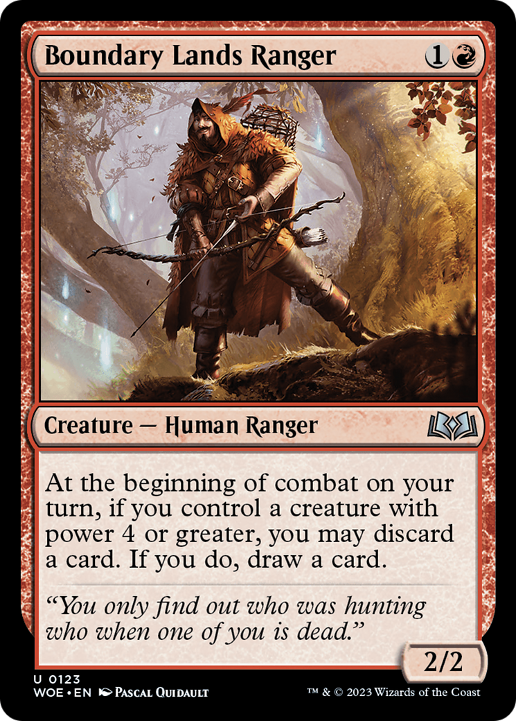 Boundary Lands Ranger (WOE) 123 - WZRD TCG