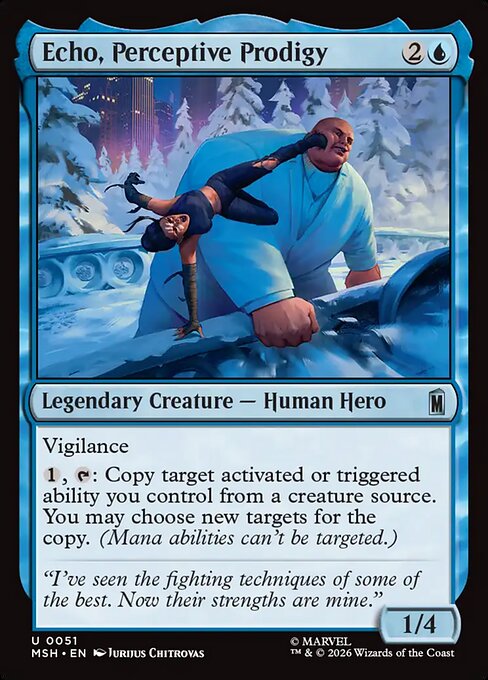 Echo, Perceptive Prodigy