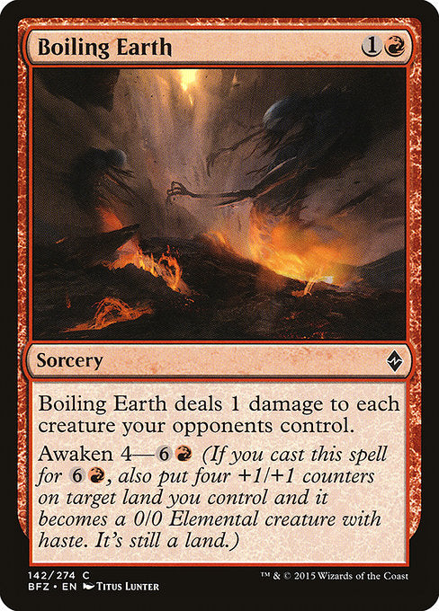 Boiling Earth front