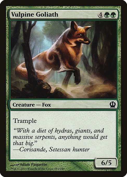 Vulpine Goliath front