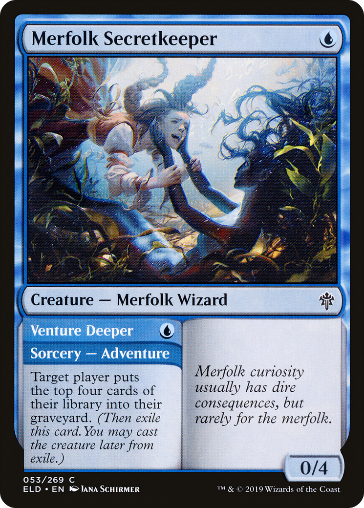 Merfolk Secretkeeper (DFC) (ELD) 53 - WZRD TCG