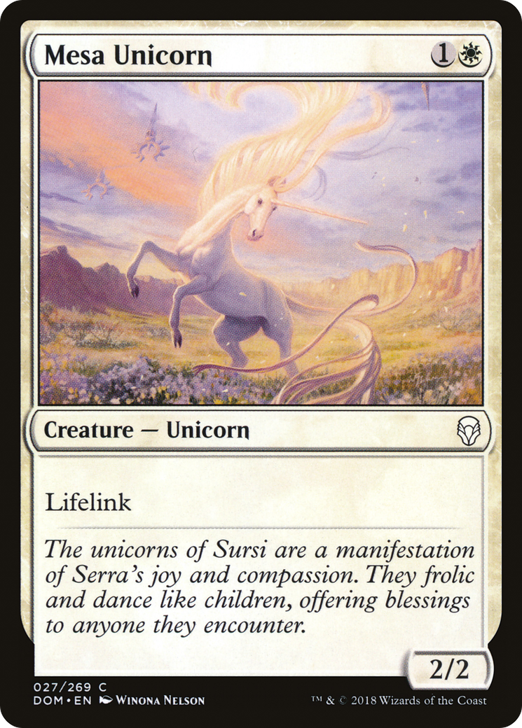 Mesa Unicorn (DOM) 27 - WZRD TCG