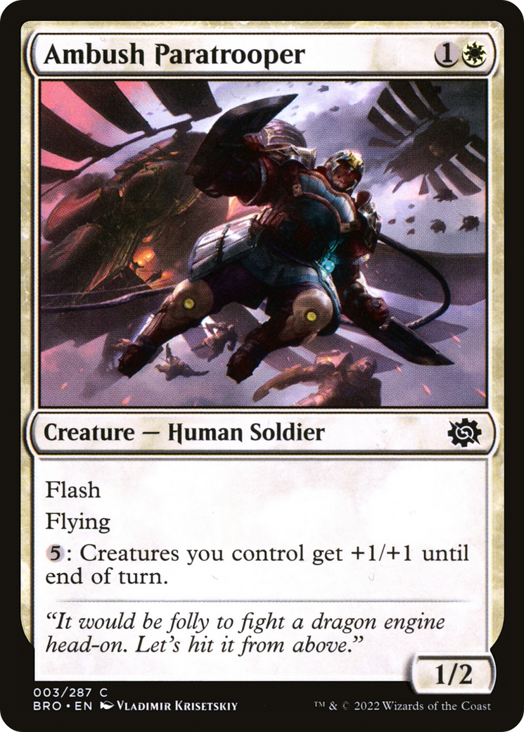 Ambush Paratrooper (BRO) 3 - WZRD TCG