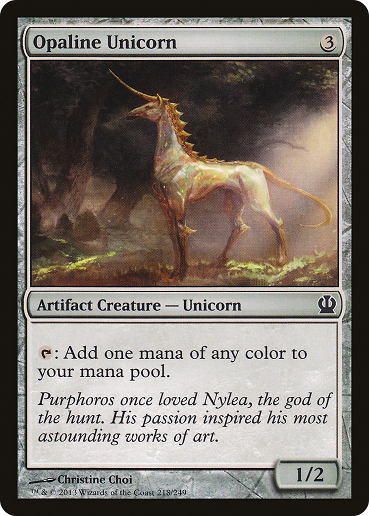 Opaline Unicorn (THS) 218 - WZRD TCG