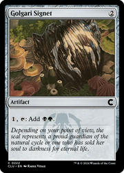 Golgari Signet (CLU) 222