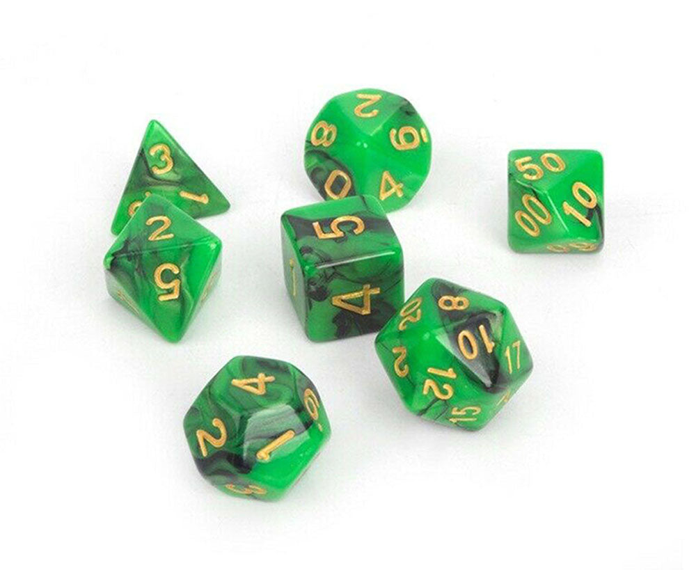 D&D - Colour Swirl - Black/Green - WZRD TCG