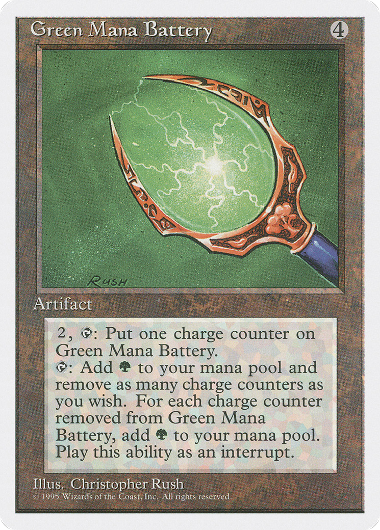 Green Mana Battery (4ED) 323 - WZRD TCG