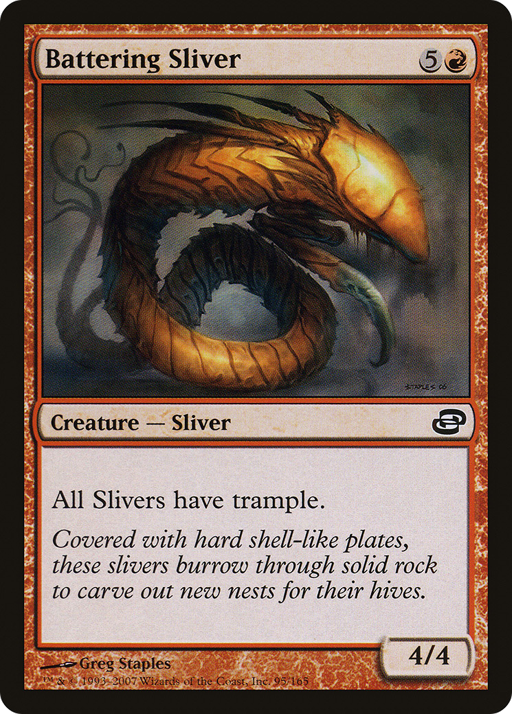 Battering Sliver (PLC) 95 - WZRD TCG