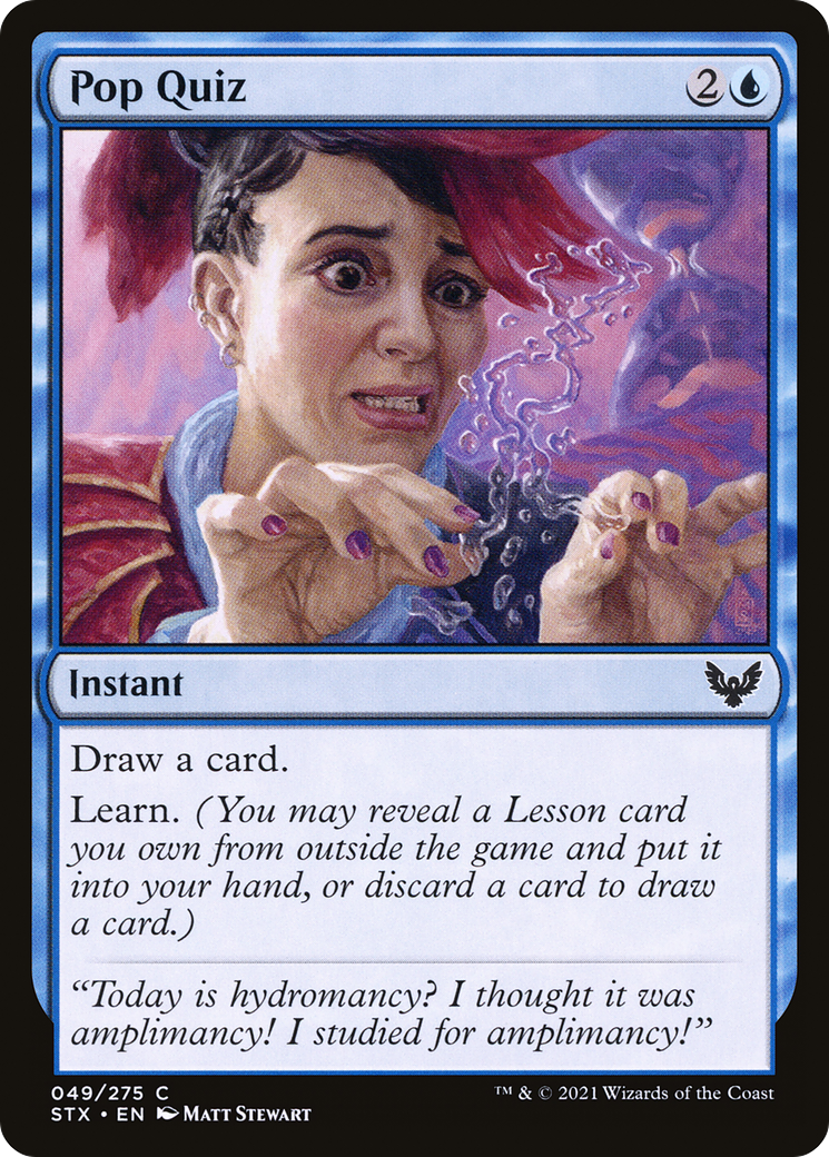 Pop Quiz (STX) 49 - WZRD TCG