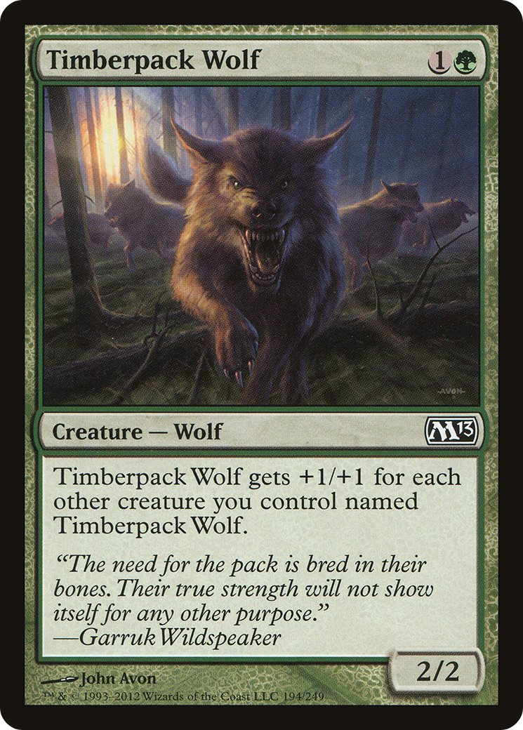 Timberpack Wolf (M13) 194 - WZRD TCG