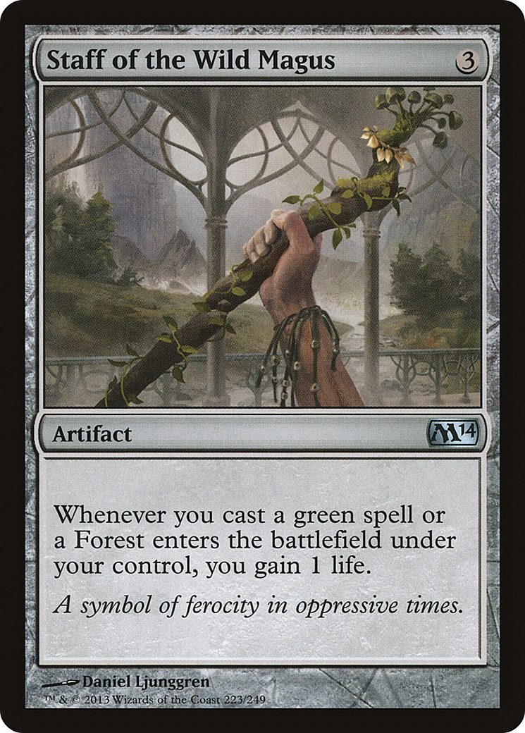 Staff of the Wild Magus (M14) 223 - WZRD TCG