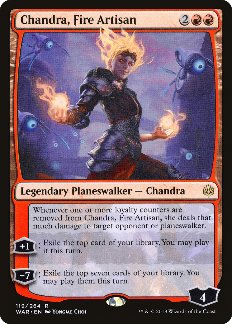 Chandra, Fire Artisan (WAR) 119 - WZRD TCG