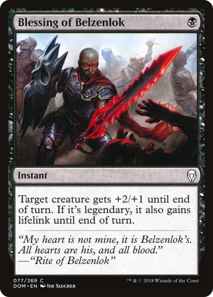 Blessing of Belzenlok (DOM) 77 - WZRD TCG