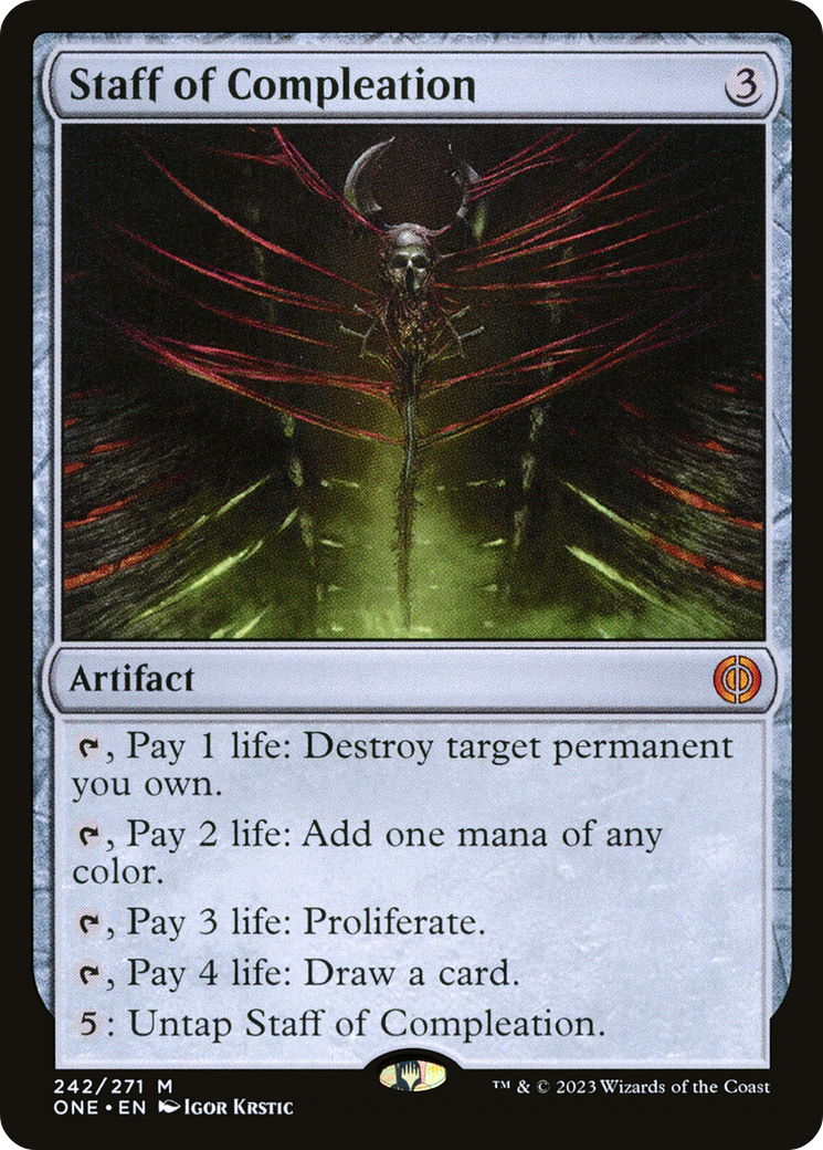 Staff of Compleation (ONE) 242 - WZRD TCG
