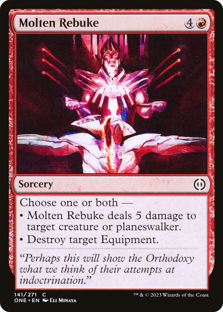 Molten Rebuke (ONE) 141 - WZRD TCG