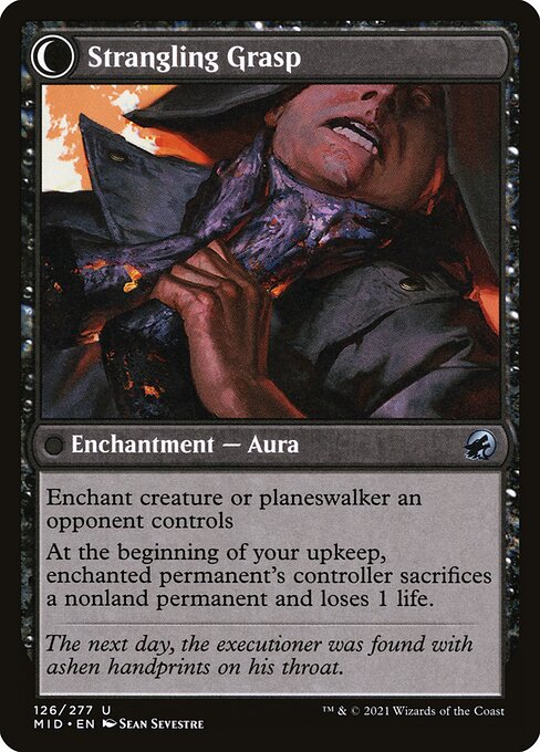 Vengeful Strangler // Strangling Grasp (Innistrad: Midnight Hunt 126) - WZRD TCG