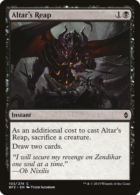 Altar's Reap front