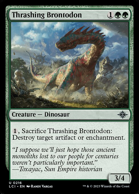 Thrashing Brontodon front