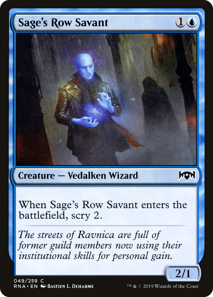Sage's Row Savant (RNA) 49 - WZRD TCG