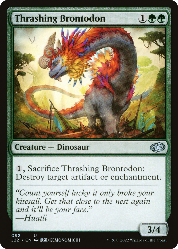 Thrashing Brontodon (J22) 92 - WZRD TCG