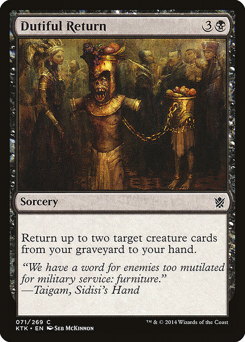 Dutiful Return front