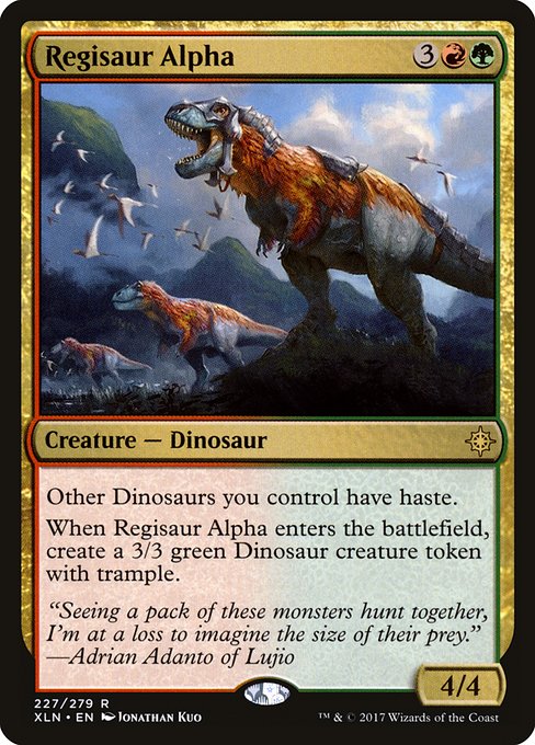 Regisaur Alpha front