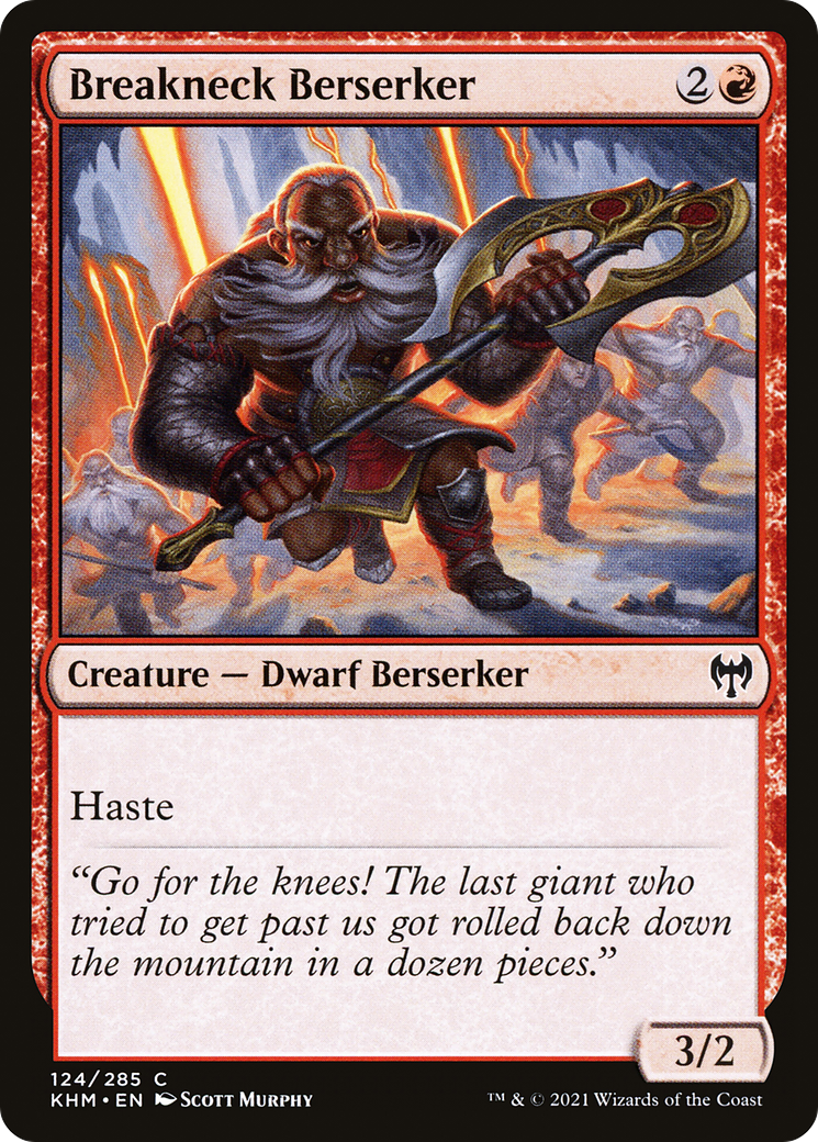 Breakneck Berserker (KHM) 124 - WZRD TCG