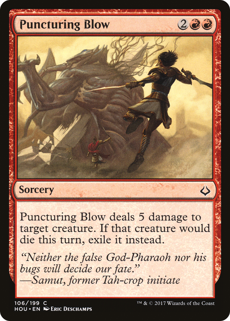 Puncturing Blow (HOU) 106 - WZRD TCG