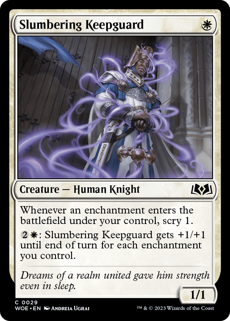 Slumbering Keepguard (WOE) 29 - WZRD TCG