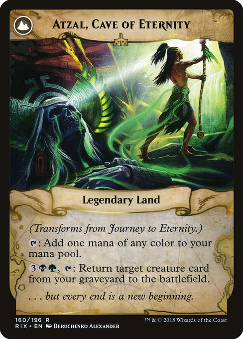 Journey to Eternity // Atzal, Cave of Eternity (Back)