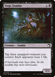 Siege Zombie front