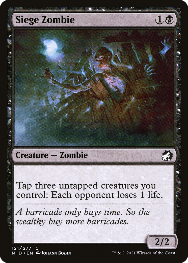 Siege Zombie (MID) 121 - WZRD TCG