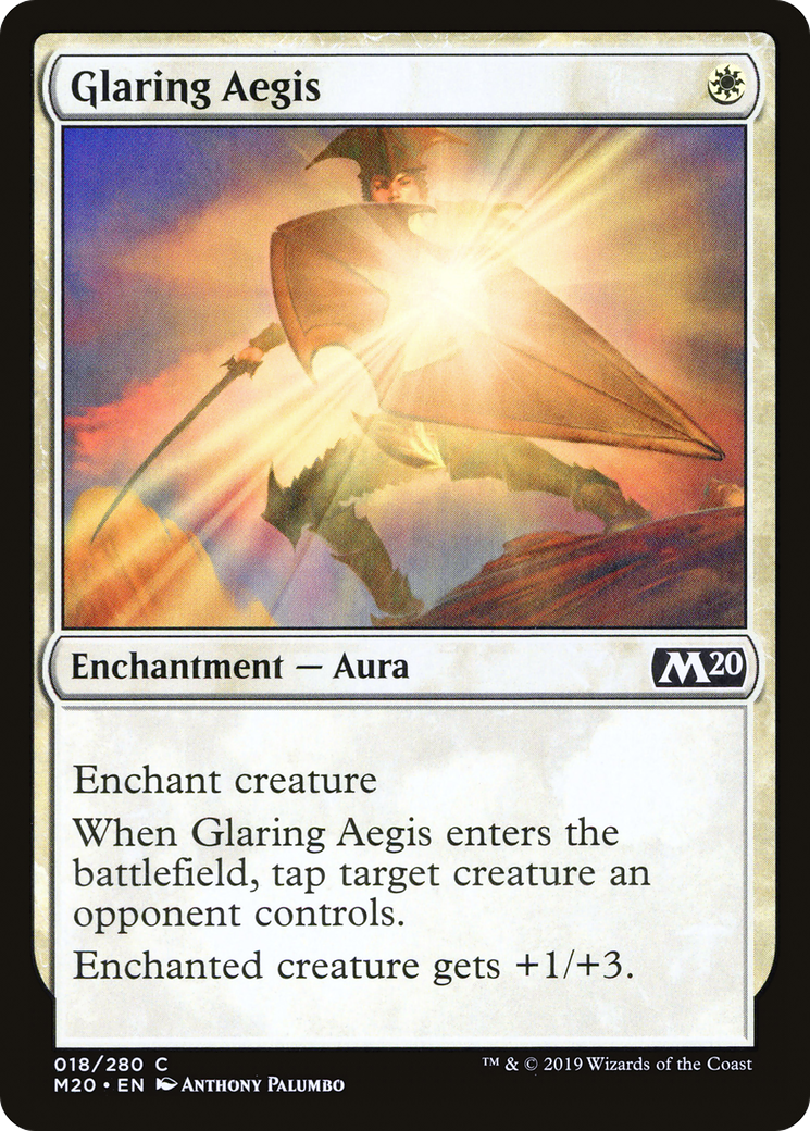 Glaring Aegis (M20) 18 - WZRD TCG