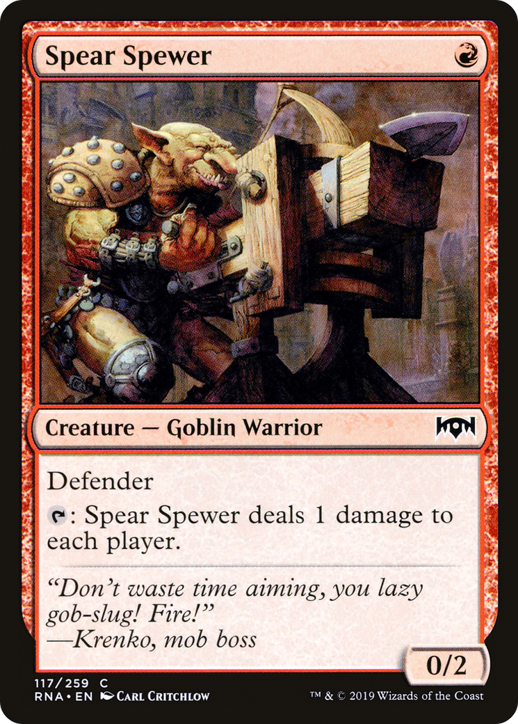 Spear Spewer (RNA) 117 - WZRD TCG