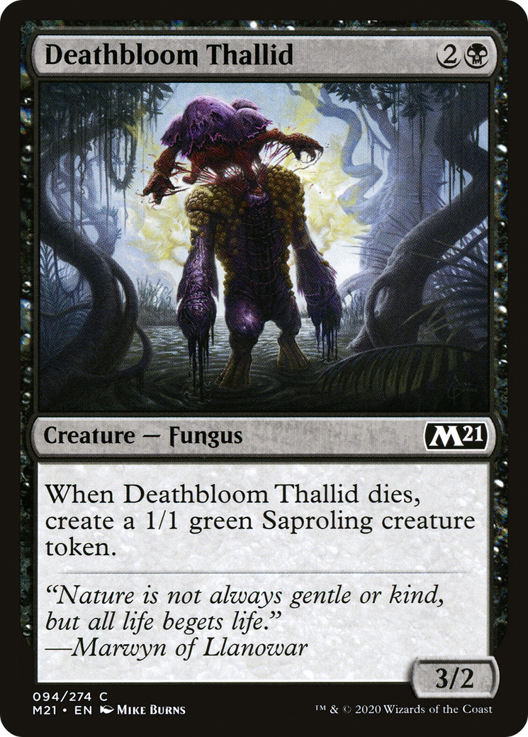 Deathbloom Thallid (M21) 94 - WZRD TCG