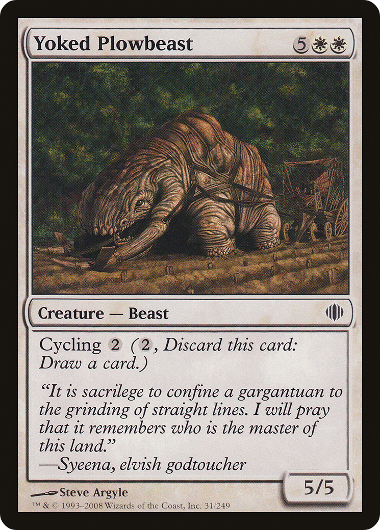 Yoked Plowbeast (ALA) 31