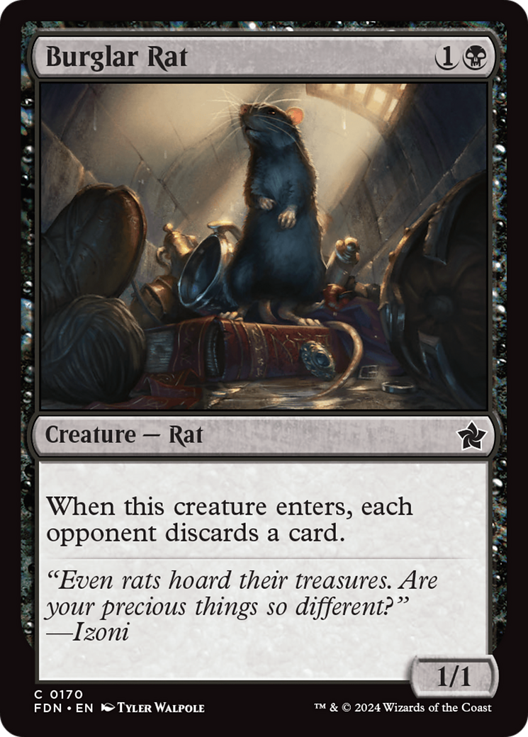 Burglar Rat (FDN) 170 - WZRD TCG