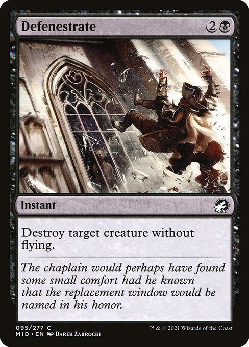 Defenestrate front