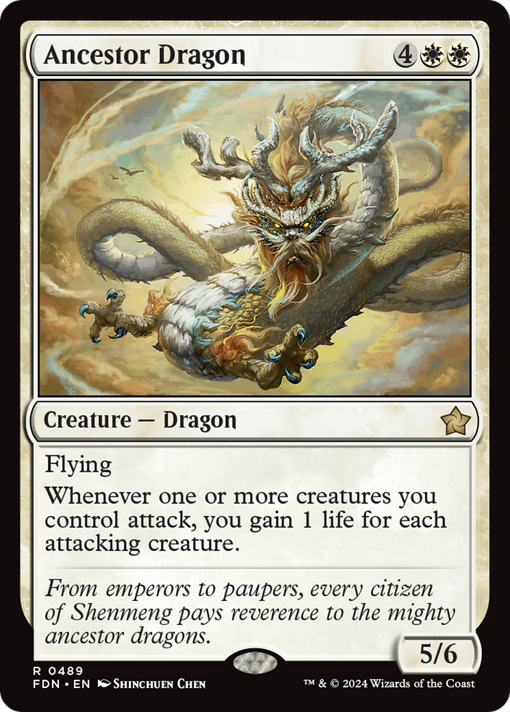 Ancestor Dragon (FDN) 489 - WZRD TCG