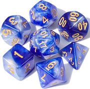 Dice - Blue Gold