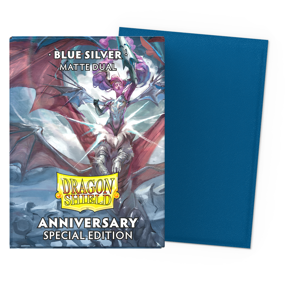 Dragon Shield - Standard Size Dual Matte - Cobalt & Silver