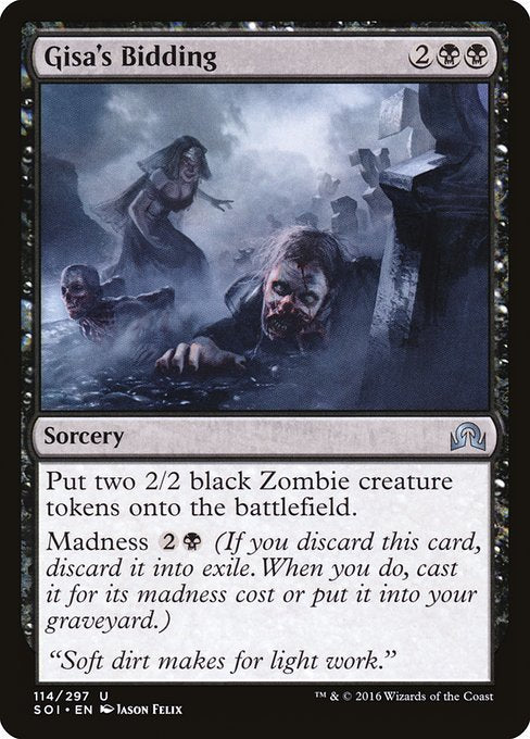 Gisa's Bidding front